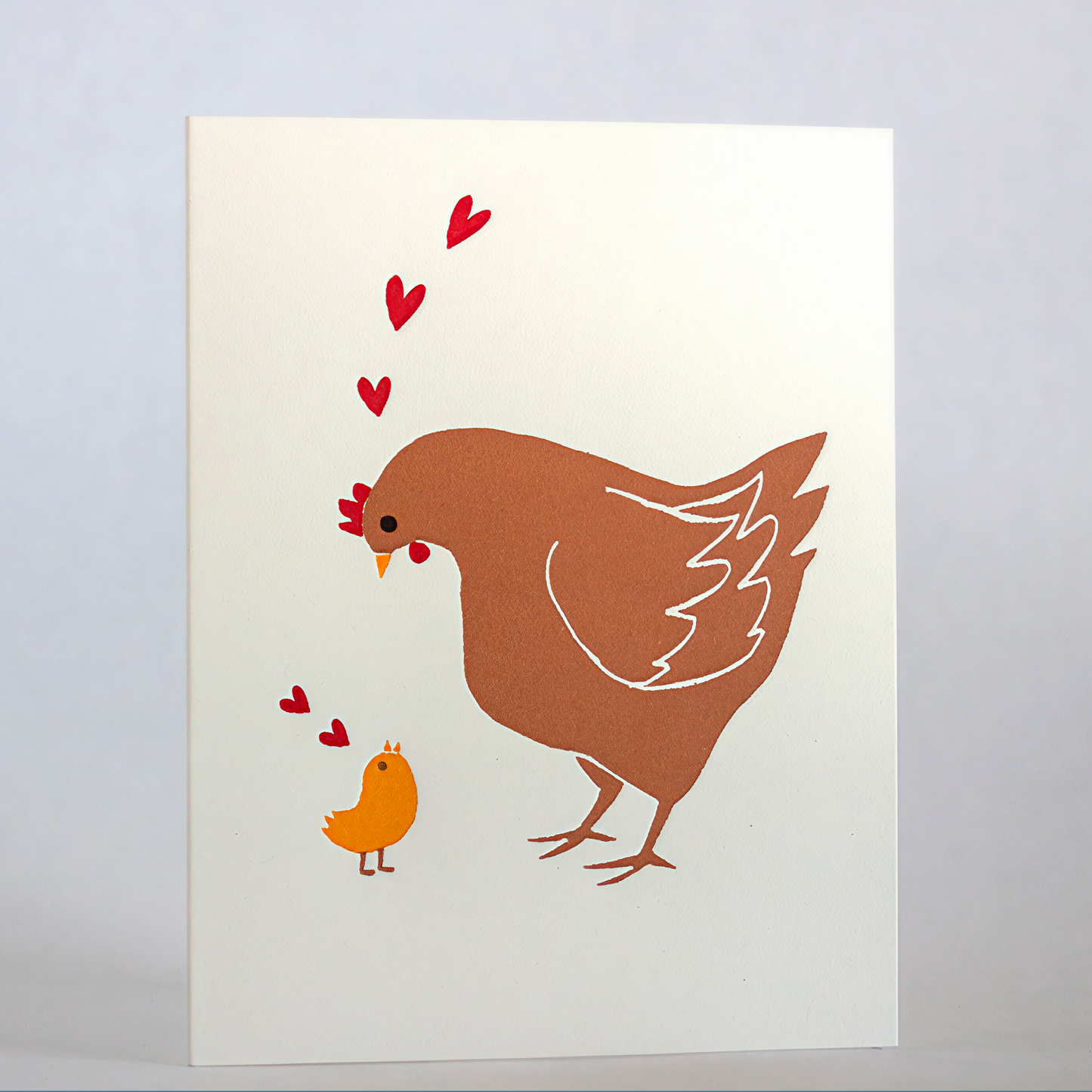 Mother Hen Letterpress Card | Fugu Fugu (CA)