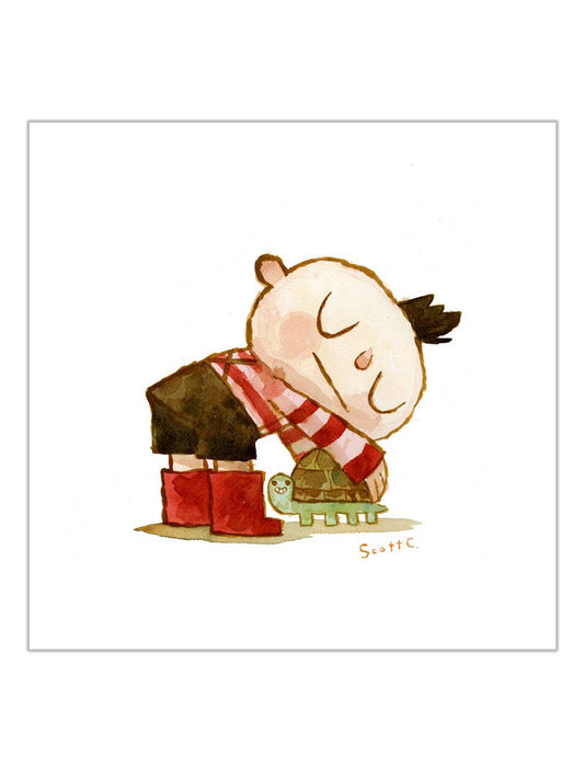 Turtle Hug  Art Print | Scott C (CA)