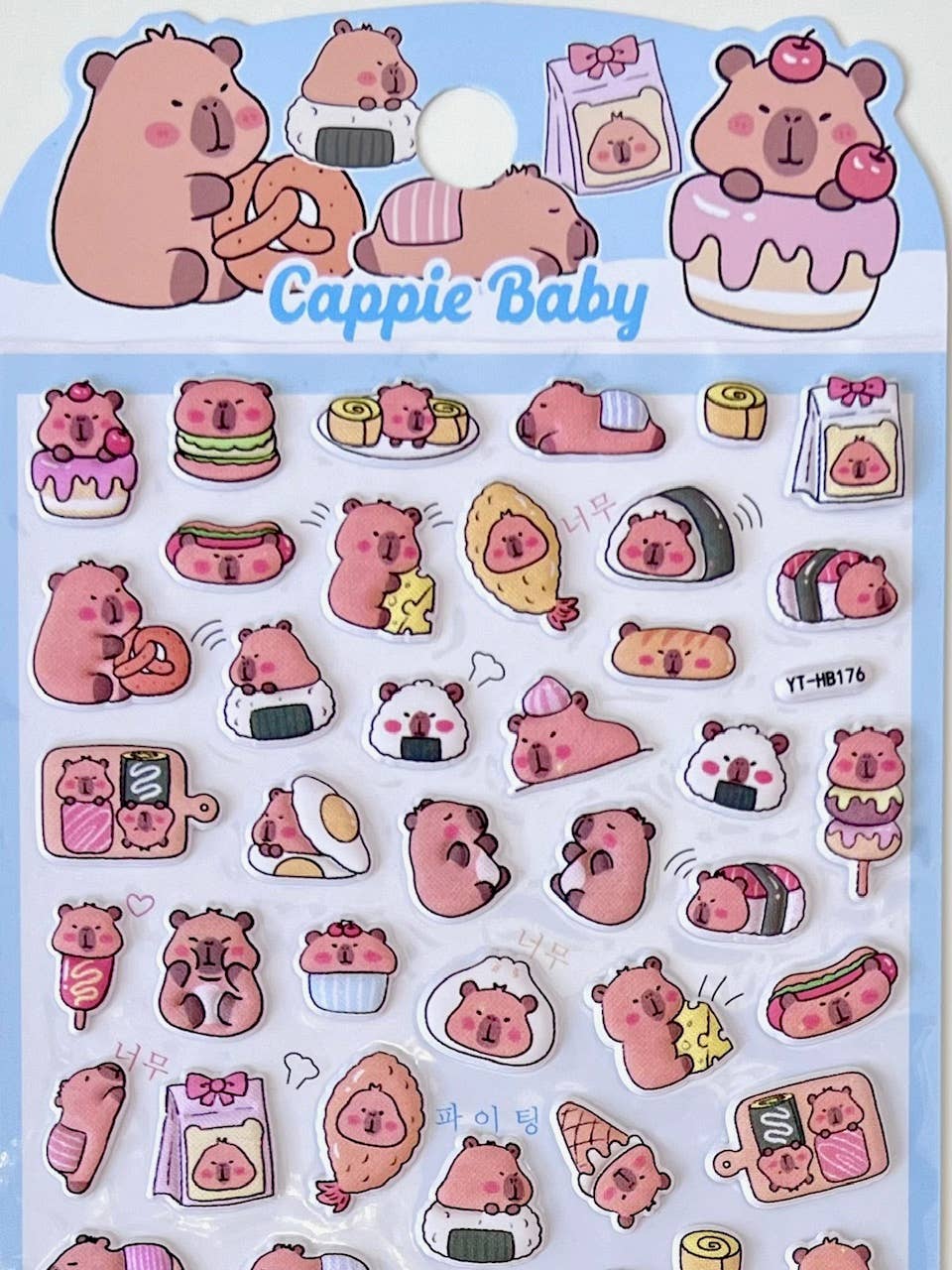 Cappie Baby capybara sticker sheet Vol. 9 – photo 4