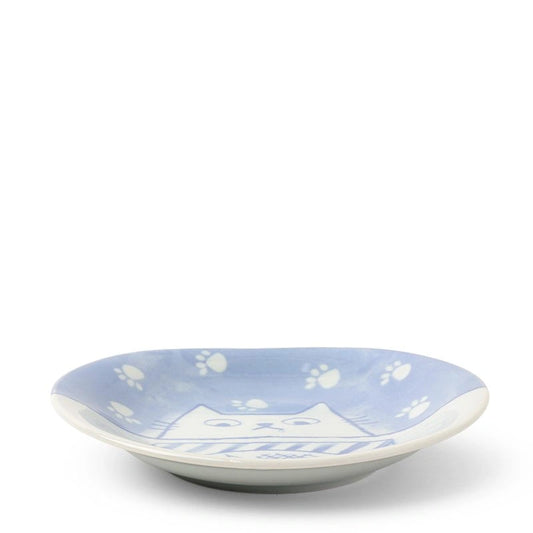 Ceramic Cat Lunch Oval Plate (Japan)