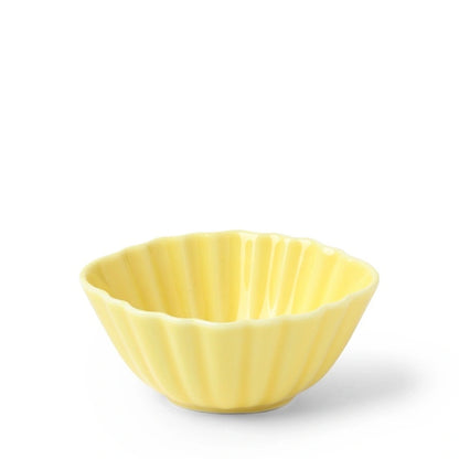 Glossy Yellow Petite Oval Bowl (Japan)