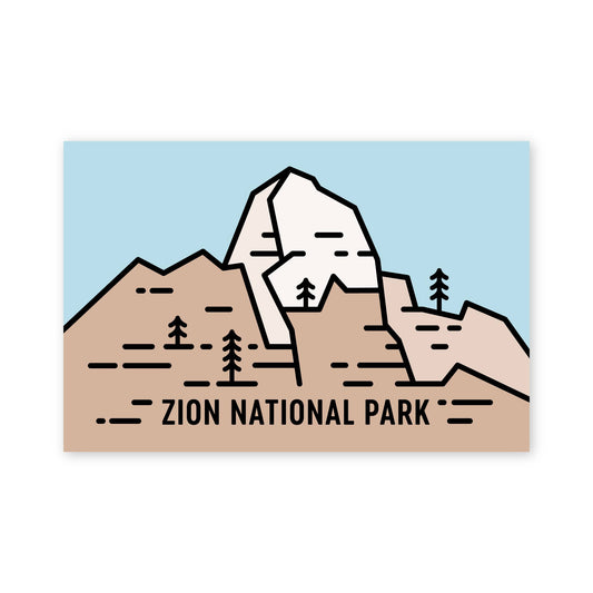 Zion National Park Great White Throne Postcard | Fell (UT)