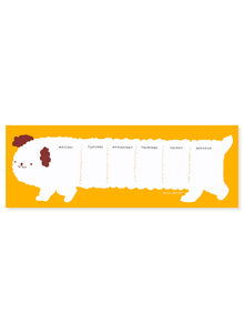 Daisy Dog Weekly Desk Planner | Karen Schipper (SC)