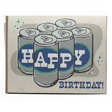 Load image into Gallery viewer, Six Pack Birthday Greeting Card | Bryan Spear Studio (TX)
