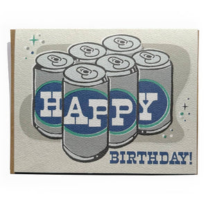 Six Pack Birthday Greeting Card | Bryan Spear Studio (TX)