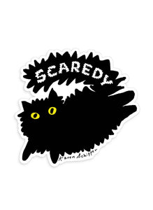 Scaredy Cat Sticker | Karen Schipper (SC)