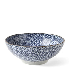 Load image into Gallery viewer, Blue &amp; White Mosaic Bowl (Japan)
