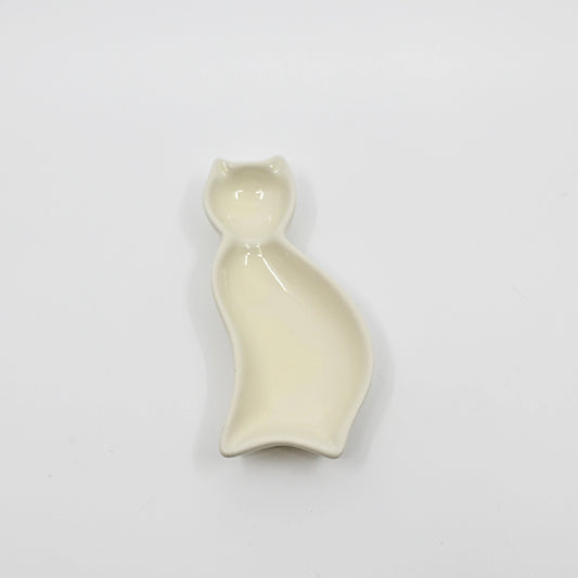 Cat Shaped Porcelain Sauce Dish | Yellow | (Japan)