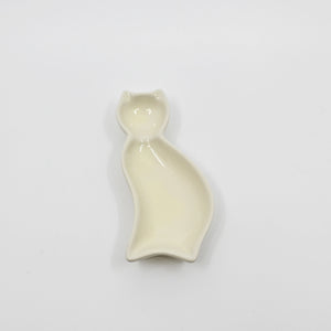 Cat Shaped Porcelain Sauce Dish | Yellow | (Japan)