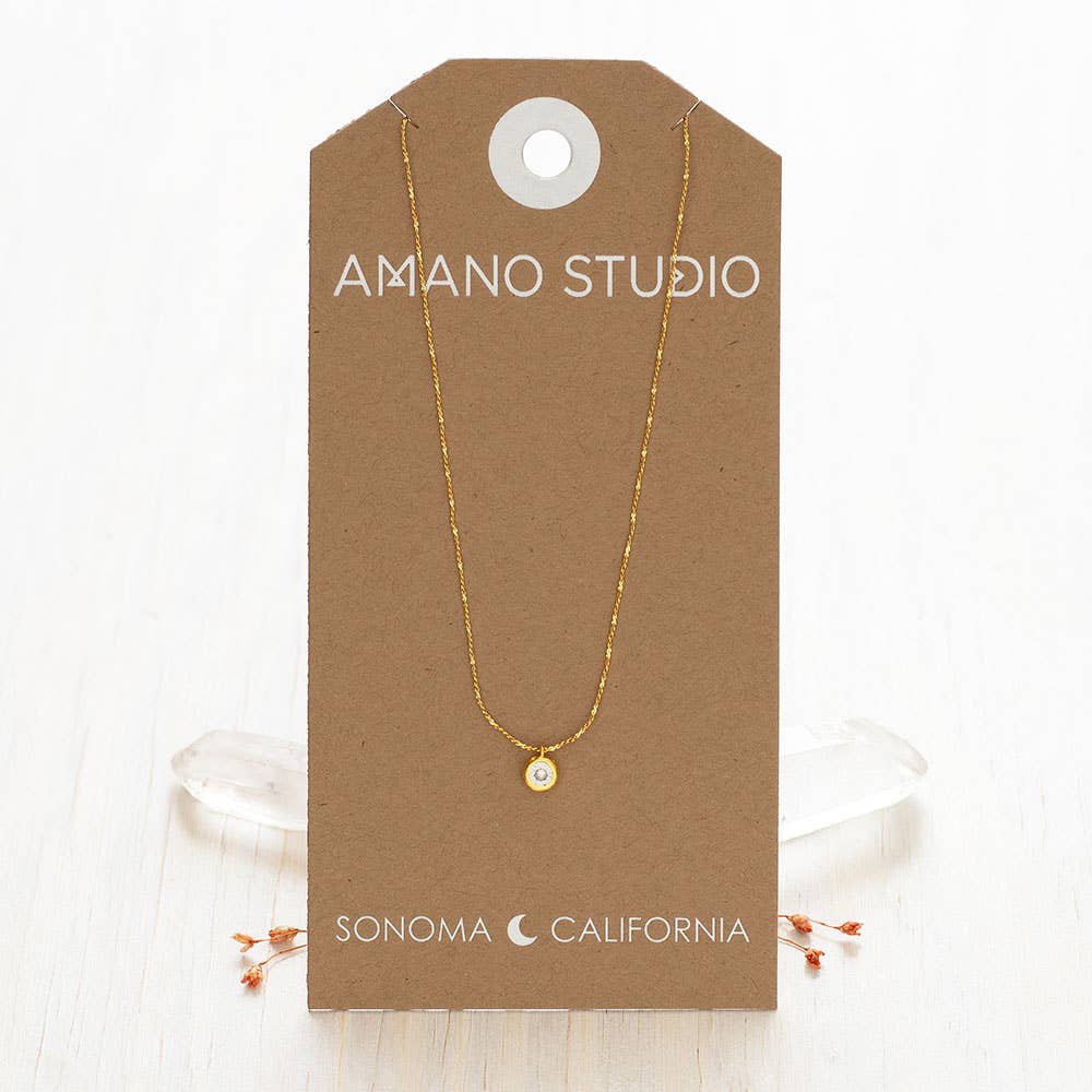 Single Crystal Pendant Necklace | Amano Studio (CA)