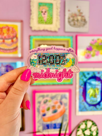 After Midnight Glitter Sticker | The Peach Fuzz (CA)
