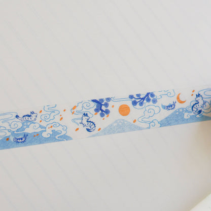 Blue Shragon and Drimpy foil PET tape by Thousand Skies, alternate view 3