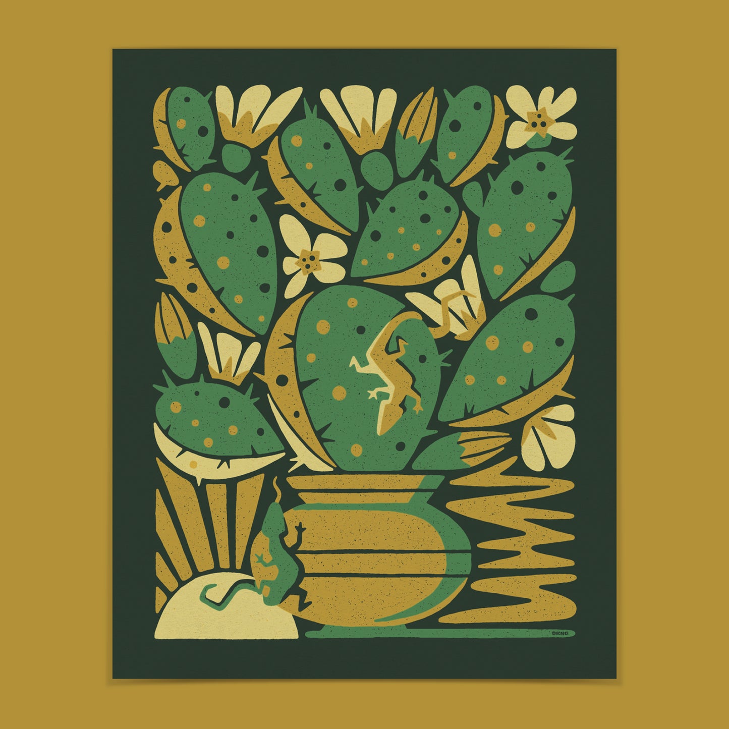 Nopal Bloom Screenprint | Limited Edition | DKNG Studios (CA)