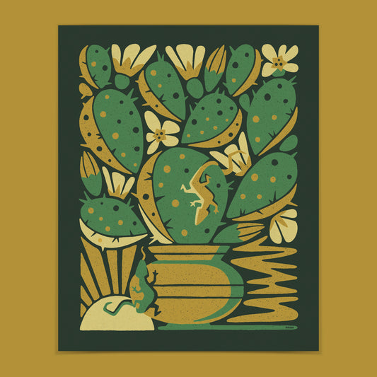 Nopal Bloom Screenprint | Limited Edition | DKNG Studios (CA)