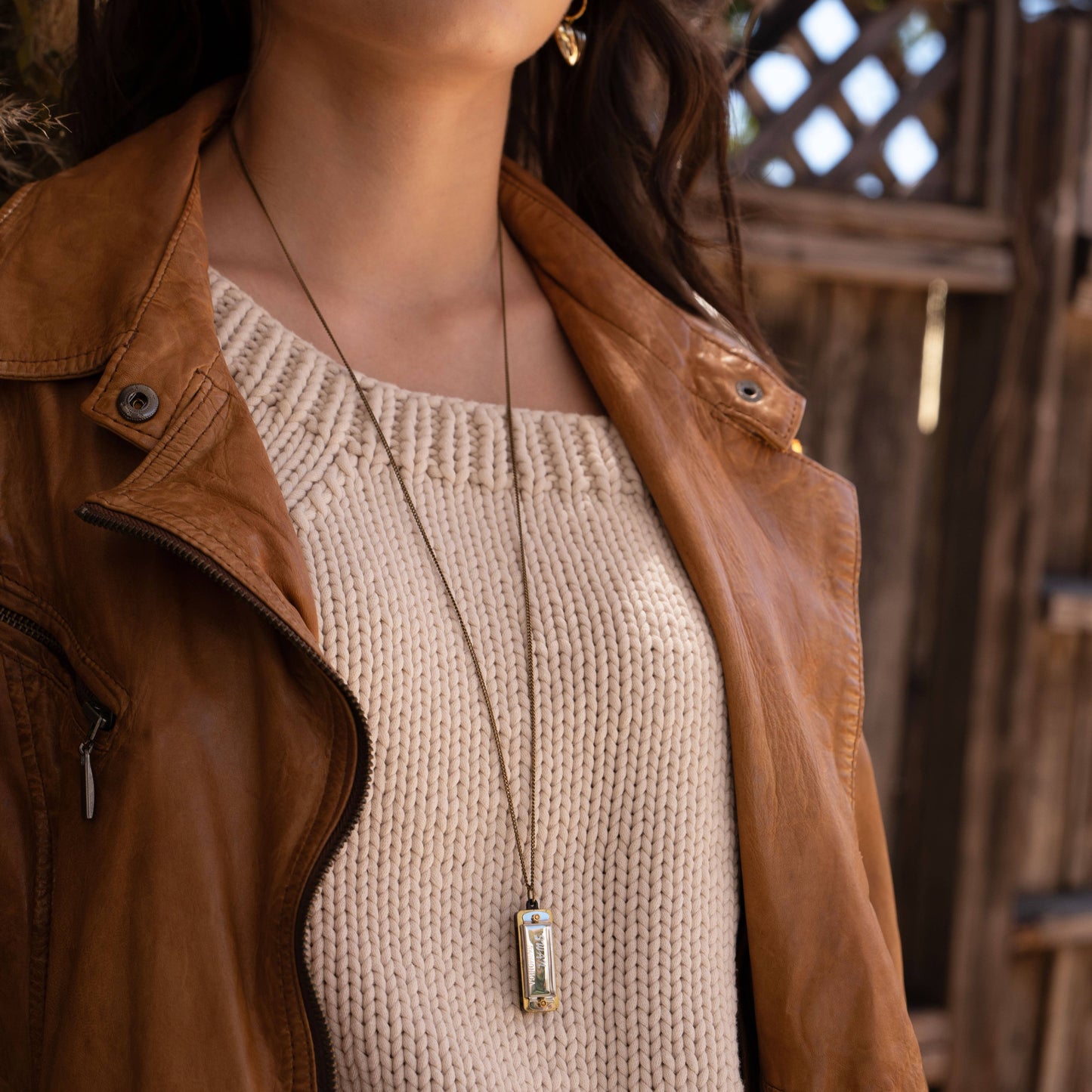 Mini Harmonica Sola Necklace | Silver | Amano Studio (CA)