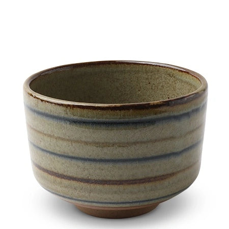 Striped Ceramic Matcha Bowl (Japan)