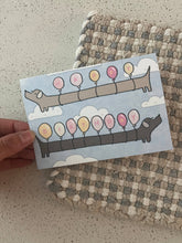Load image into Gallery viewer, Happy birthday weenie balloons | dana ate oatmeal! (CA)
