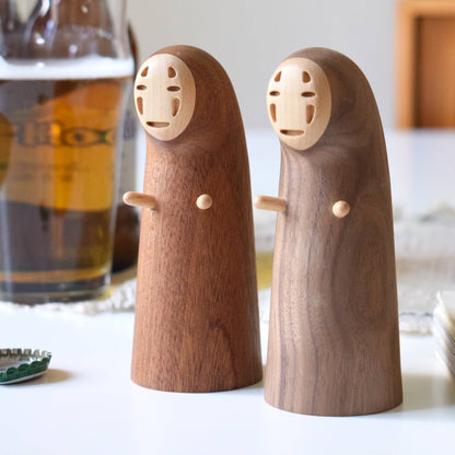 No-Face Bottle Opener | Handcrafted in Black Walnut/Sapele | Senser (NJ)