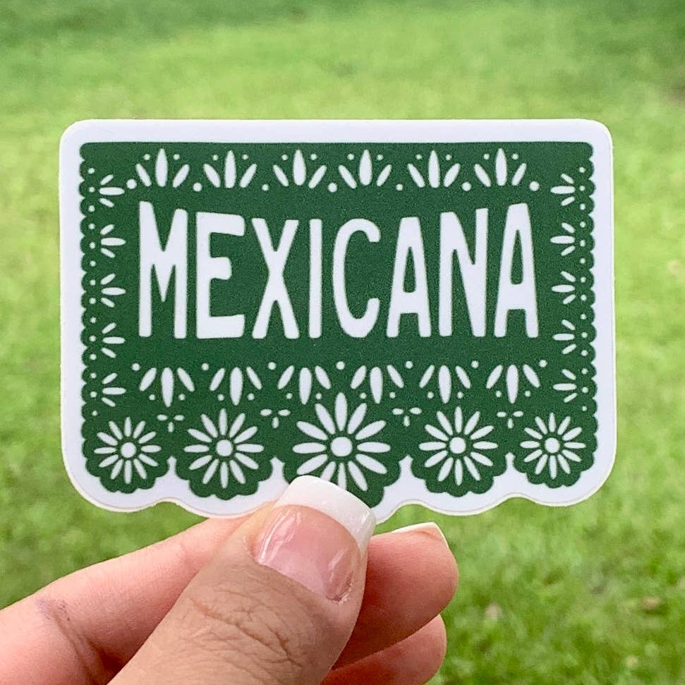 Mexicana Papel Picado Vinyl Sticker  | Kalaka Tx (TX)