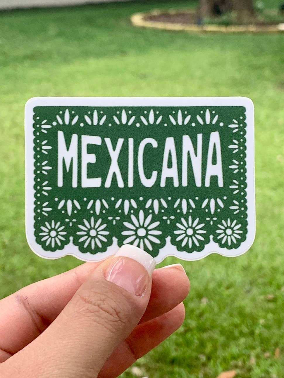 Mexicana Papel Picado Vinyl Sticker  | Kalaka Tx (TX)