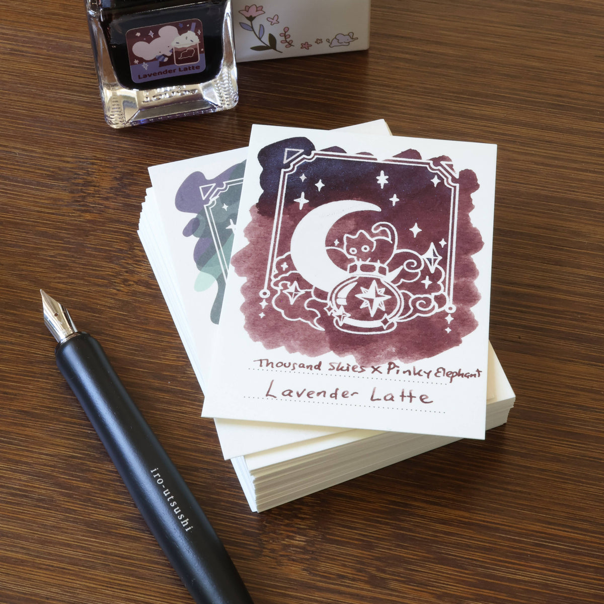 Ink Potion Cat ink swatch cards, pack of 50 by Thousand Skies, alternate view 5