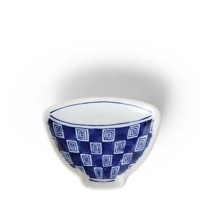 Checkered Mini Teacup Dish (Japan)