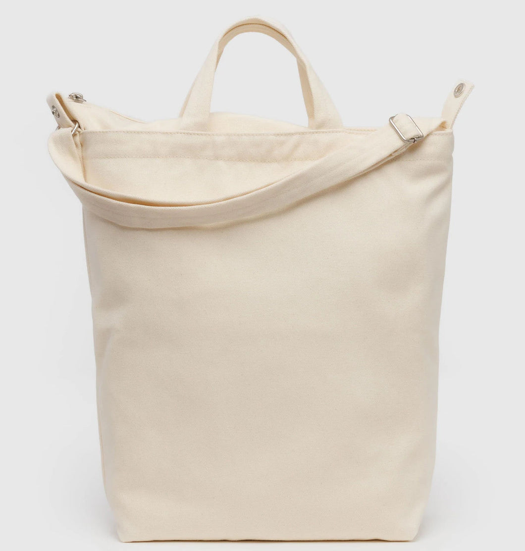Zip Duck Bag | Vertical | Natural Canvas | Baggu (Ca)