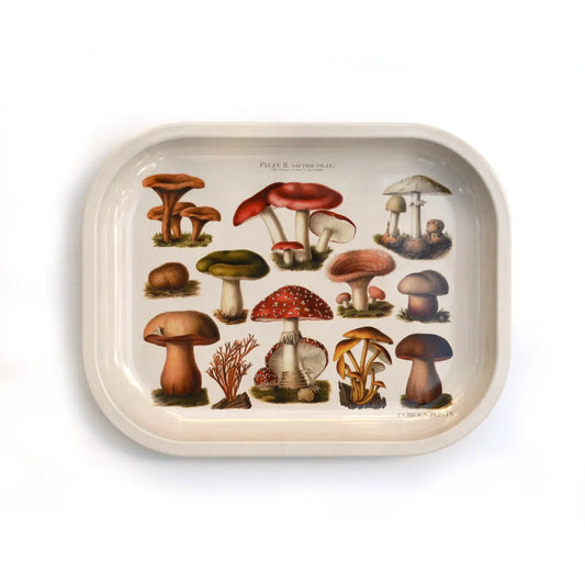 Tan Mushroom Ritual Tray | Curious Prints (TX)