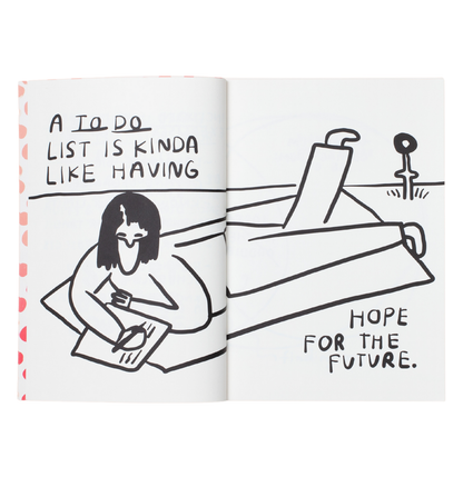 Make It Happen journal spread: a to-do list is kinda like having hope for the future