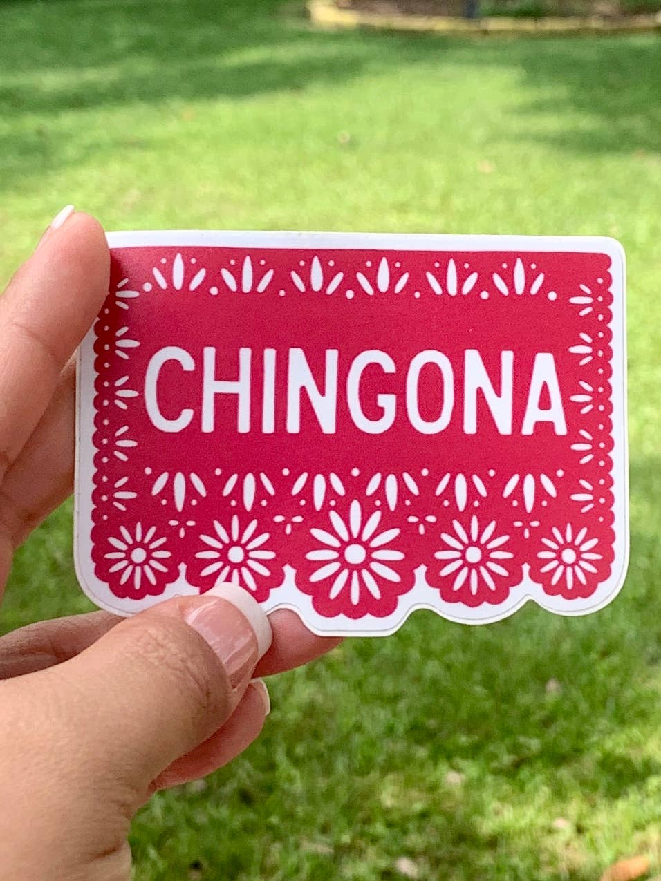 CHINGONA Papel Picado Vinyl Sticker | Kalaka Tx (TX)