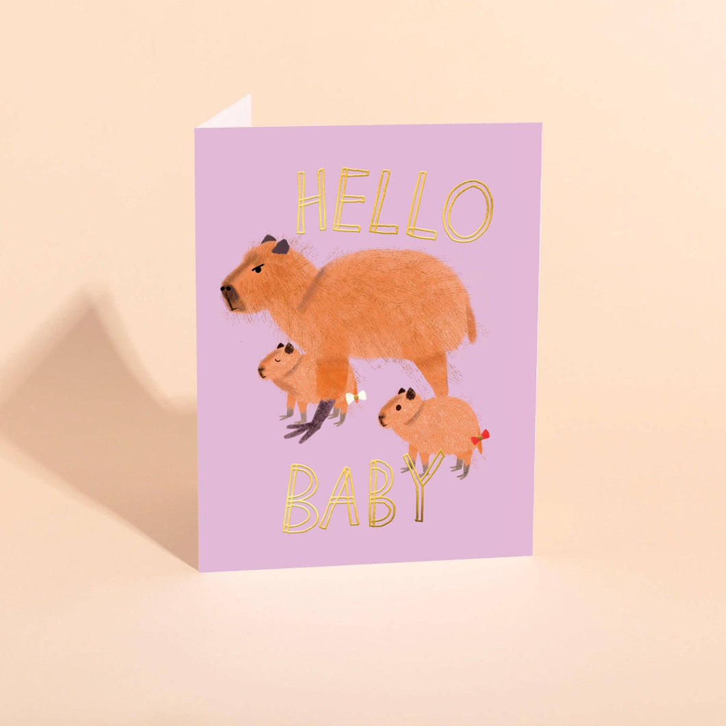 CAPYBARA BABY - Baby Card | Carolyn Suzuki (CA)
