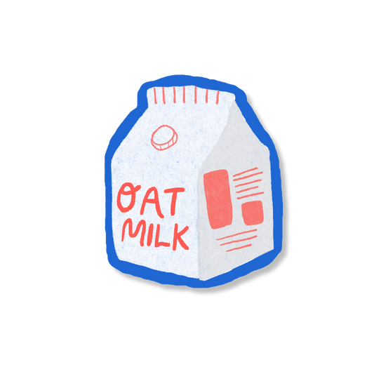 Oat Milk Vinyl Sticker | Mel Andrel (ME)