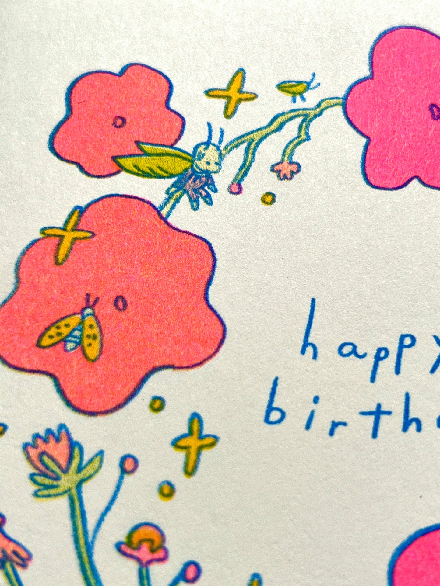 Little Bugs Risograph Birthday Card | Natalie Andrewson (CA)