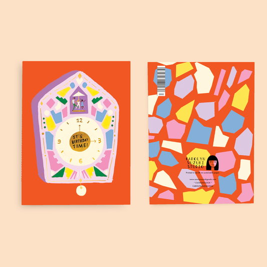 Cuckoo Clock Birthday Card | Carolyn Suzuki (CA)