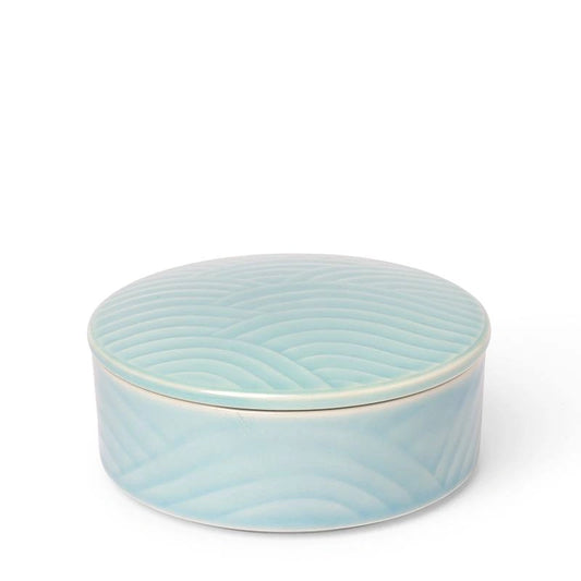 Himari Light Blue Ceramic Bowl | Short | (Japan)