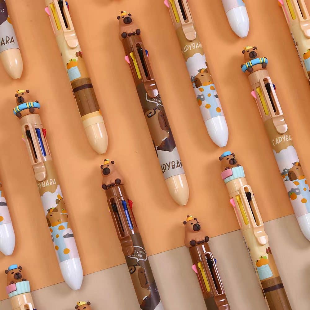 Capybara 8-Color Retractable Ball Pen | Sofun (CN)