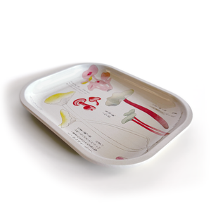 Vintage Japanese Mushroom Metal Catchall Tray | Curious Prints (TX)