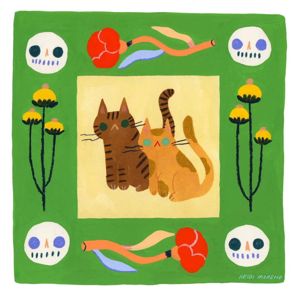 Feisty Love Collage Art Print | Heidi Moreno (CA)