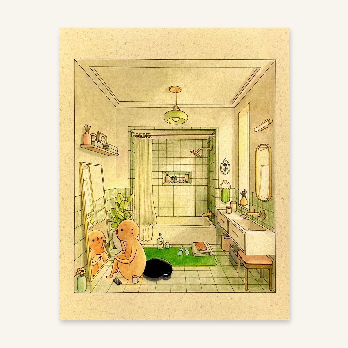Feeling Ugly art print by Felicia Chiao – full-bleed print, flat view