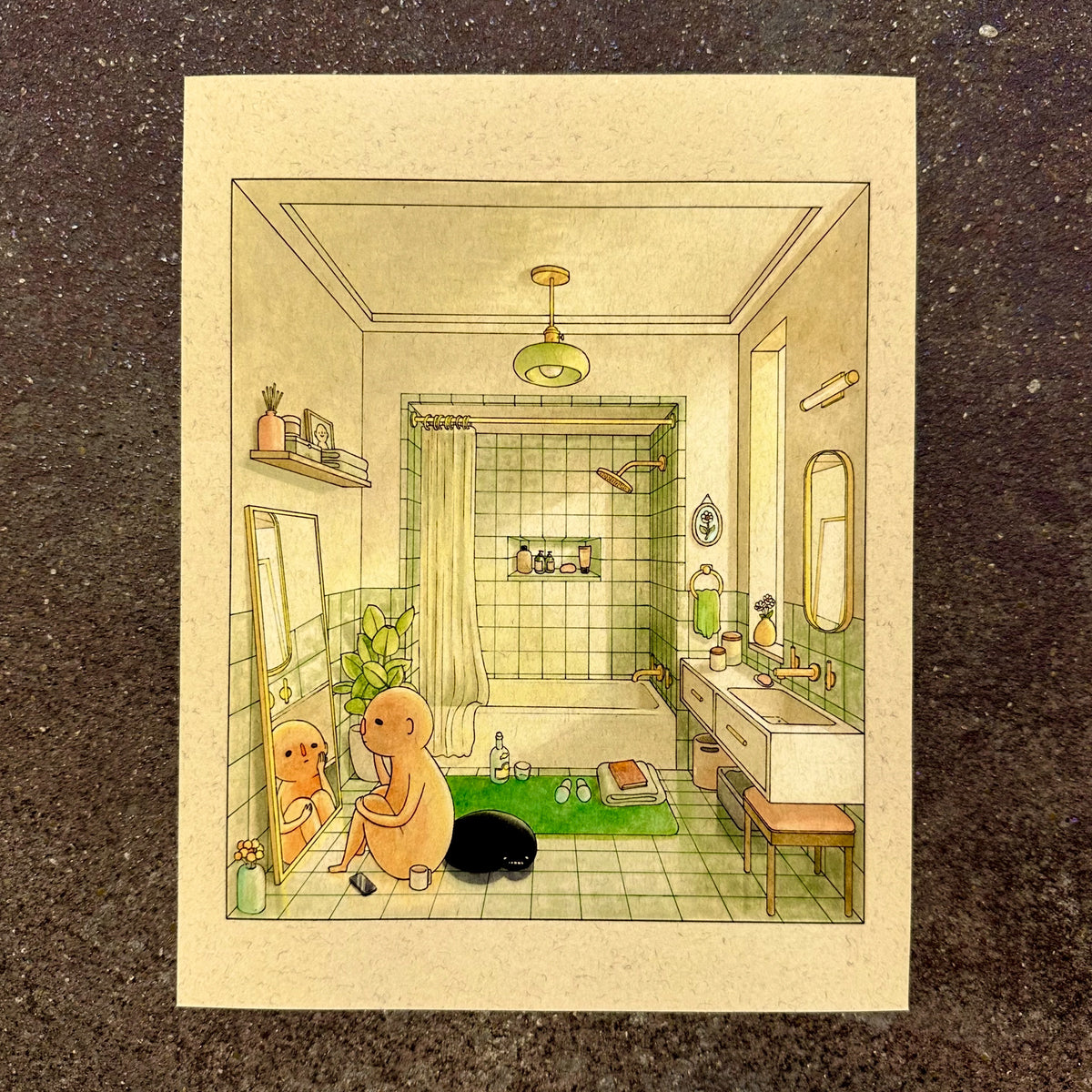 Feeling Ugly art print by Felicia Chiao – shown on display