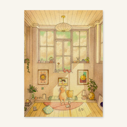Happy Place art print by Felicia Chiao – full-bleed print, flat view