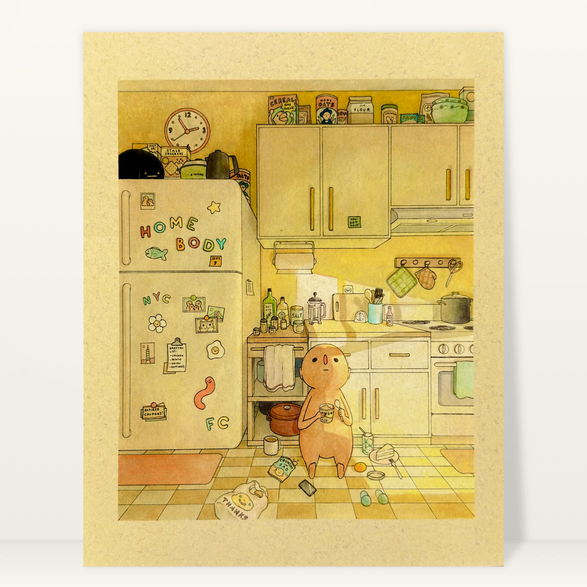 Homebody art print by Felicia Chiao