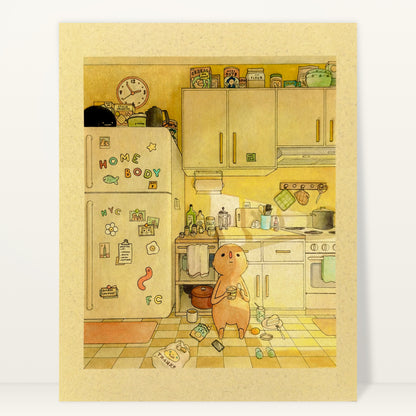 Homebody art print by Felicia Chiao