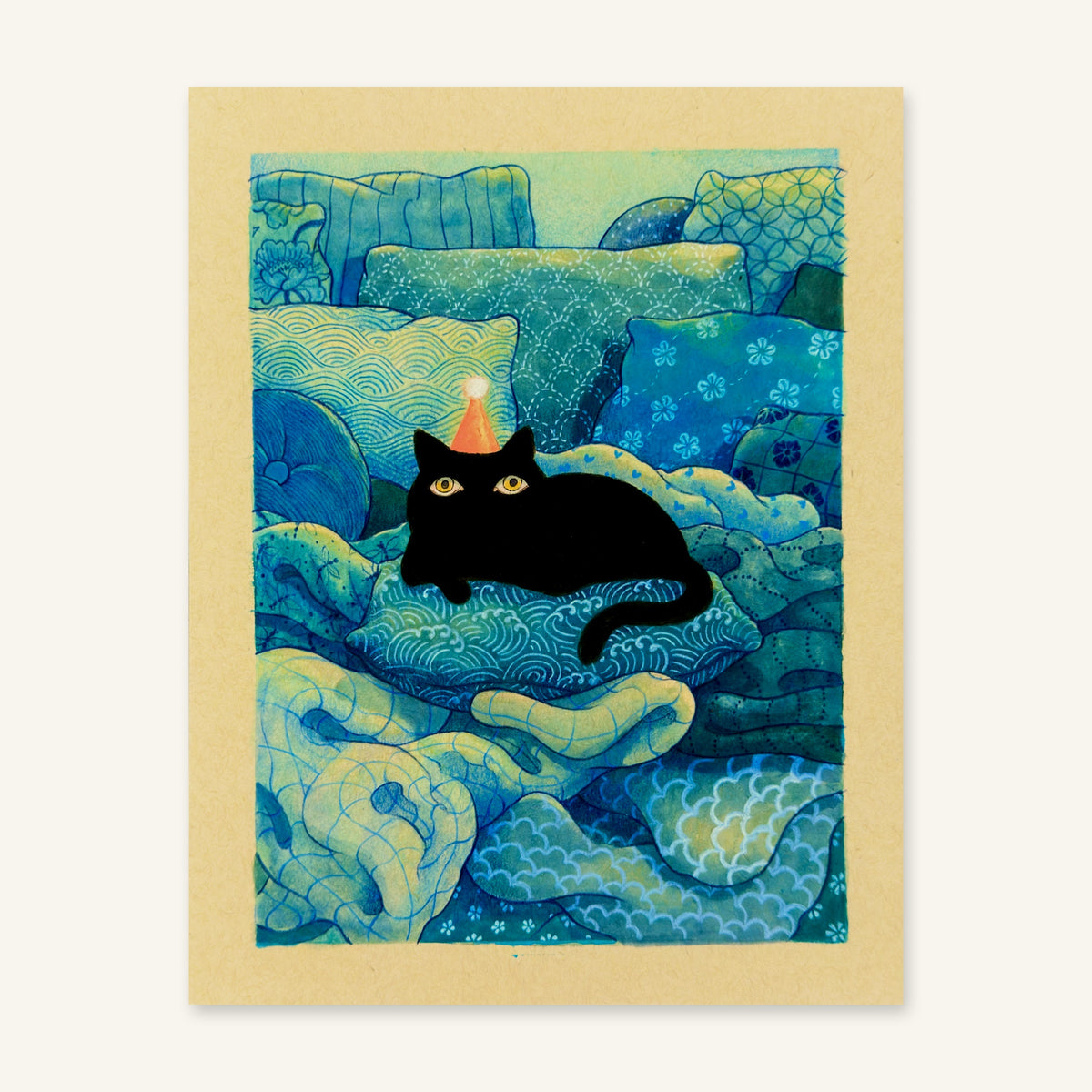 Party Time art print by Felicia Chiao – full-bleed print, flat view