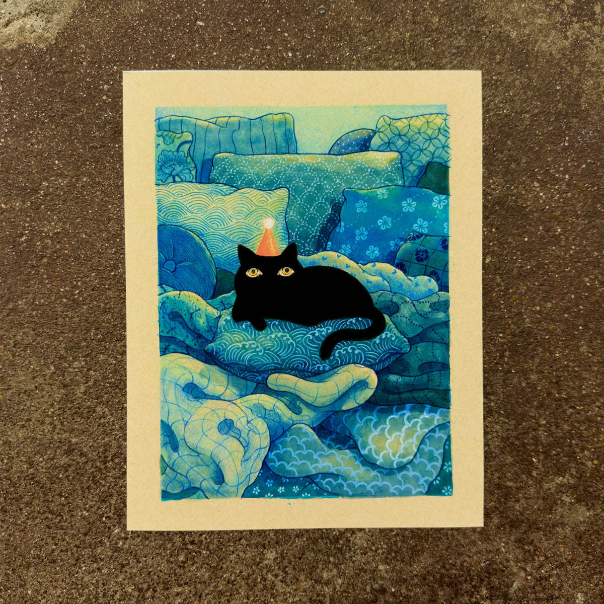 Party Time art print by Felicia Chiao – shown on display