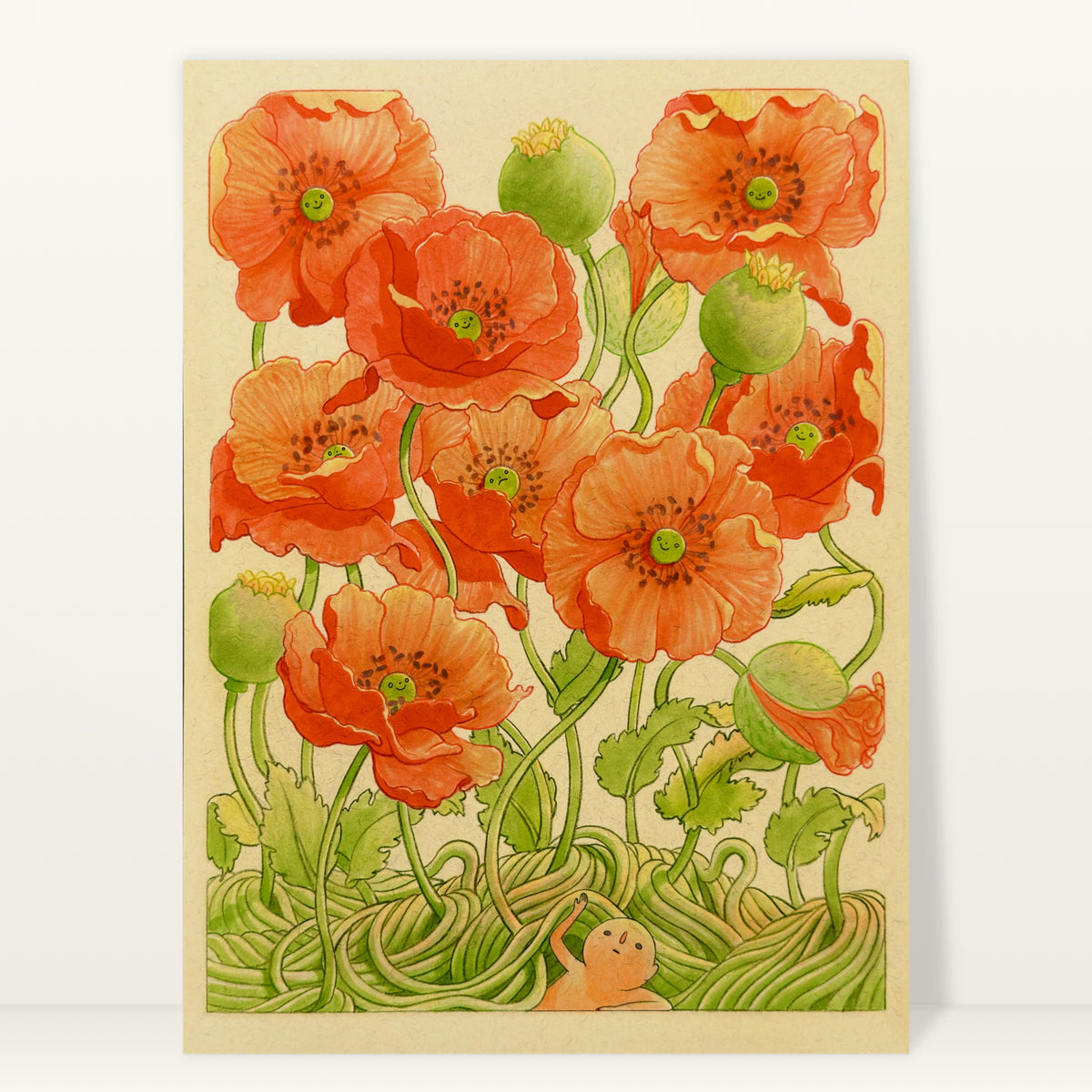 Poppy Season art print by Felicia Chiao