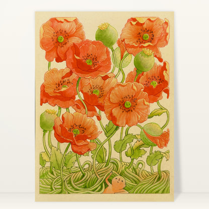 Poppy Season art print by Felicia Chiao
