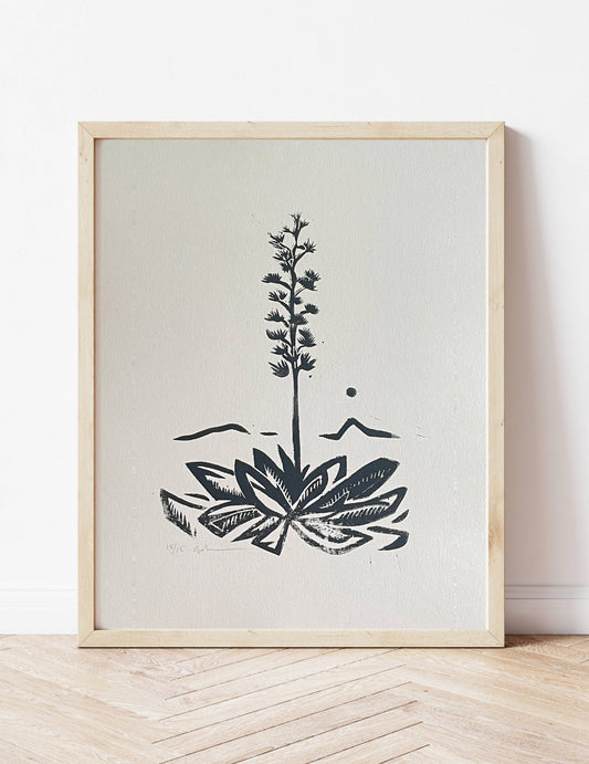 Agave Linocut Print | Ellen Orchard (TX)