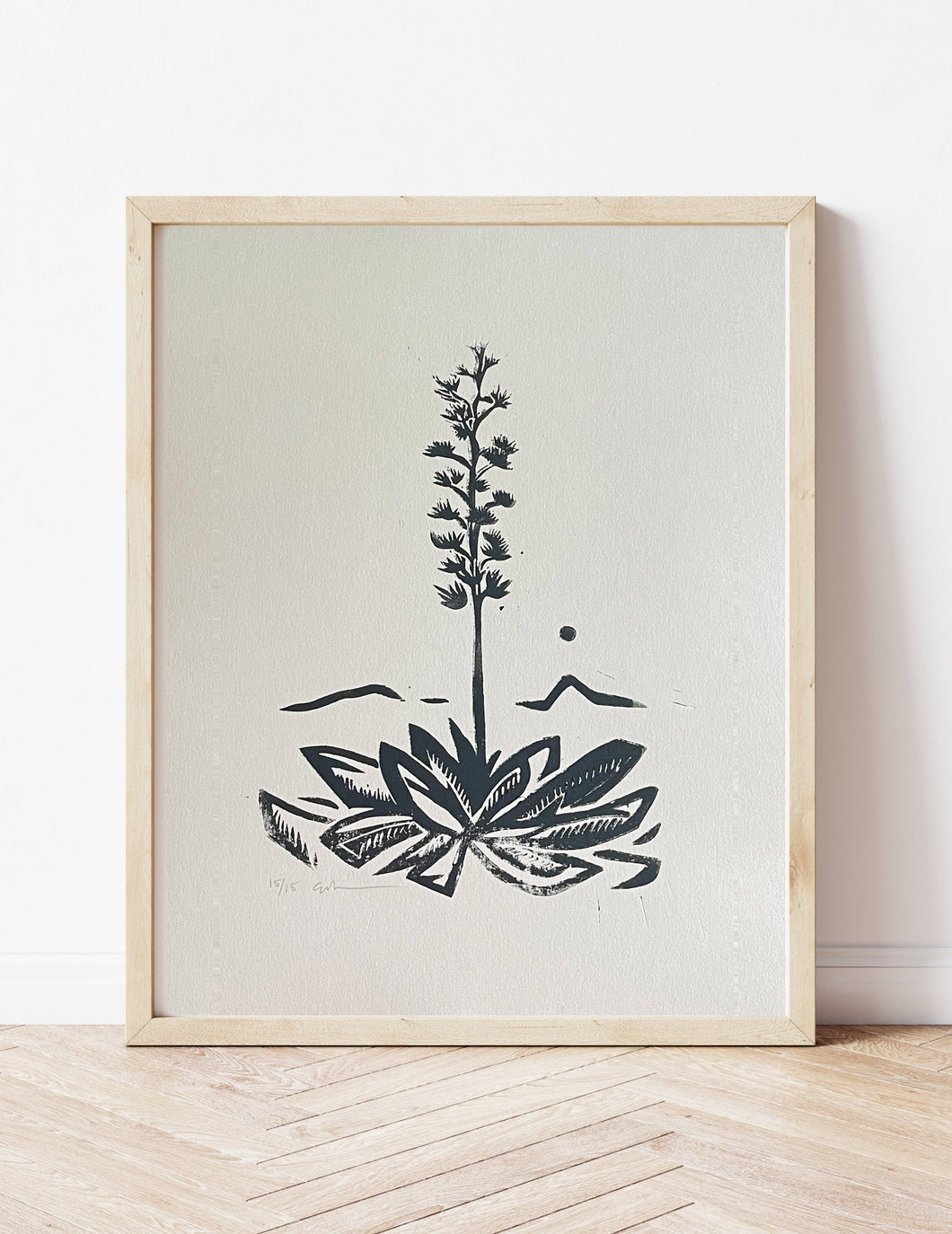 Agave Linocut Print | Ellen Orchard (TX)