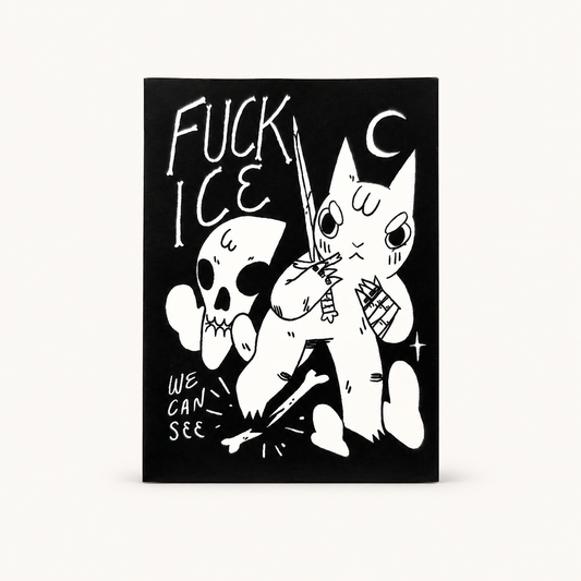 F ICE Vinyl Sticker | Deth P. Sun (CA)